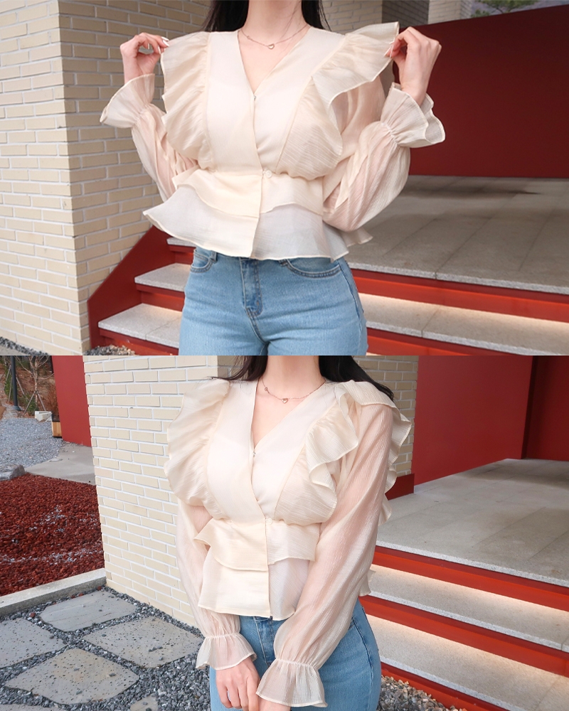 [insta pre-order!/당일출고] sugar blouse (2color!)