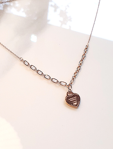 [new sale!/당일출고] big heart necklace