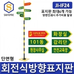JI-IF24 회전식 방향표지판 인쇄포함