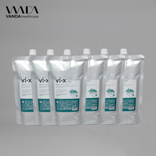 바이엑스 VI-X 500ml 6개 리필형 뿌리는 소독수 방역 살균 소독제 미산성차아염소산수