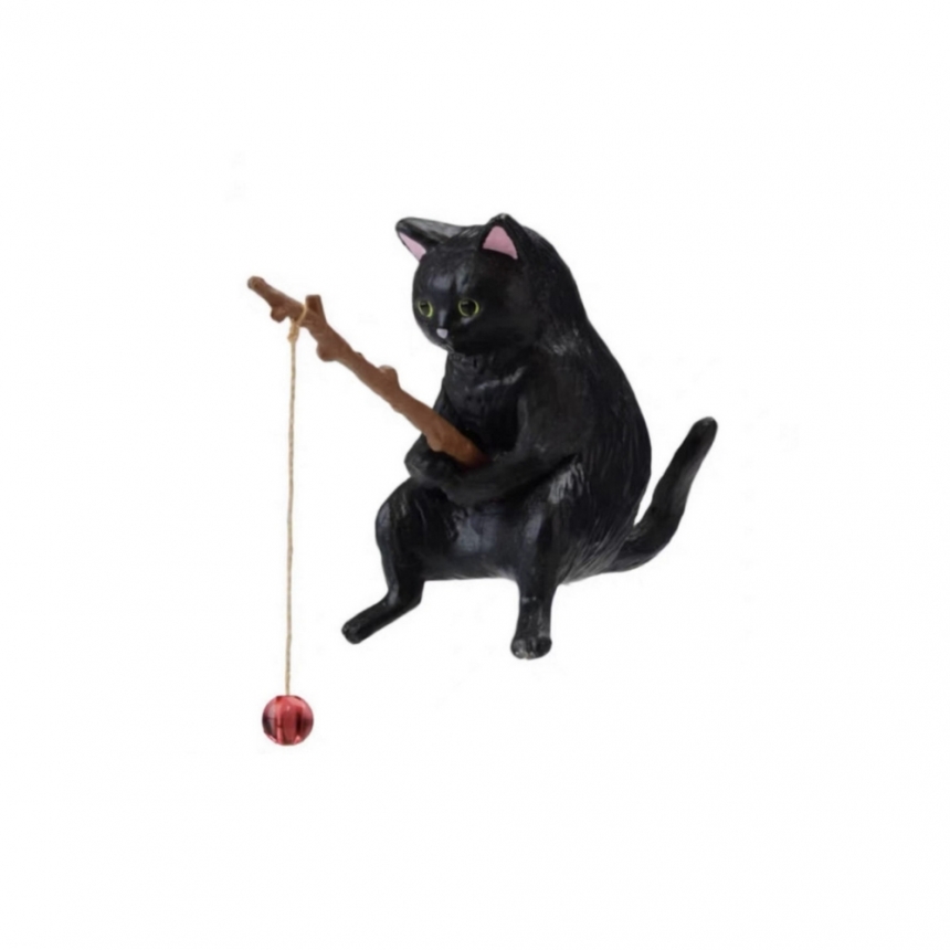 영아쿠아 낚시하는 고양이 시리즈 - 블랙 고양이 장식