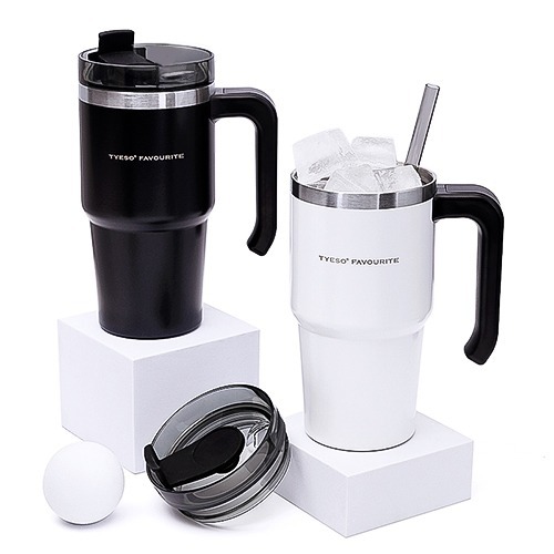 테이소 빨대포함 손잡이 텀블러 600ml