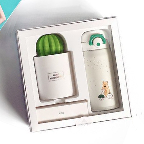 오보틀 선인장 가습기+보온보냉 텀블러 350ml / 세트상품