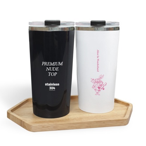 프리미엄_누드탑 304 이중스텐텀블러 450ml / 납성분 없는, 최고급 304스텐리스스틸