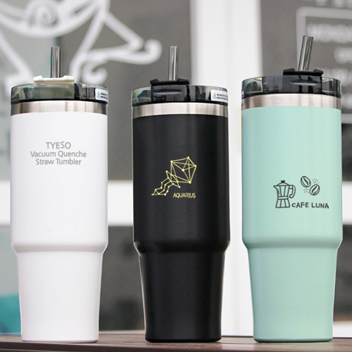 오보틀 테이소 진공켄처 빨대텀블러 887ml (이중진공)보온보냉