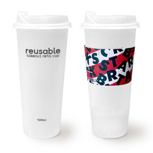 리유저블 테이크아웃 리필컵 700ml(냉.온가능) ★종이컵, 1회용품 대용 ★