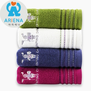 아리에나 발렌티노크리스티 스티치 세면타올 (30수/150g) 40x80cm
