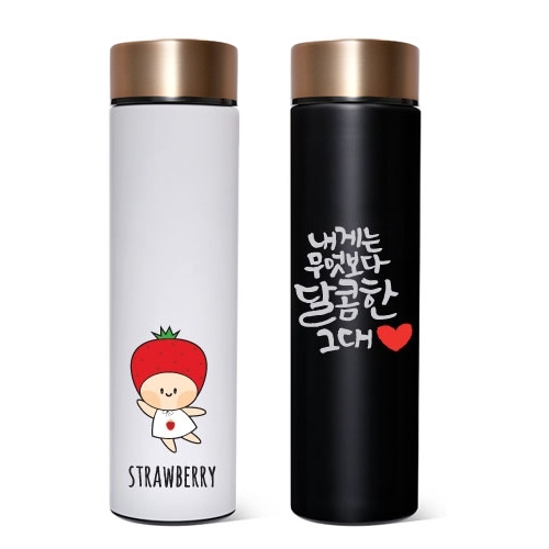 [아리에나] 골드탑 수납형 304 스텐텀블러 500ml / 풀칼라인쇄가능