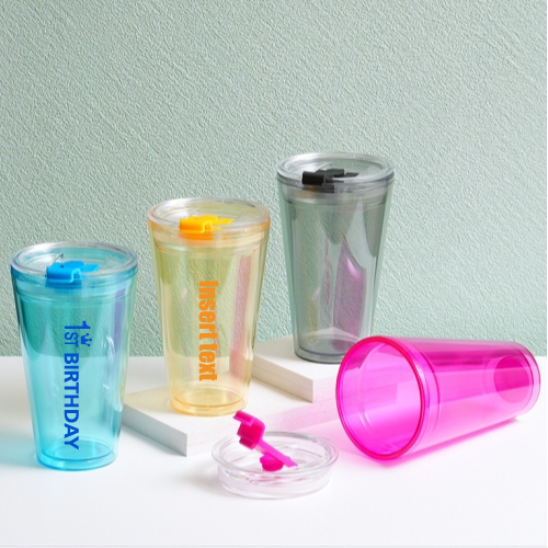 칼라비비드 이중 텀블러 리유저블450ml / 냉온가능