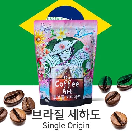 [원두] 브라질 세하도  싱글오리진 오보틀커피아트  200g, 500g, 1kg