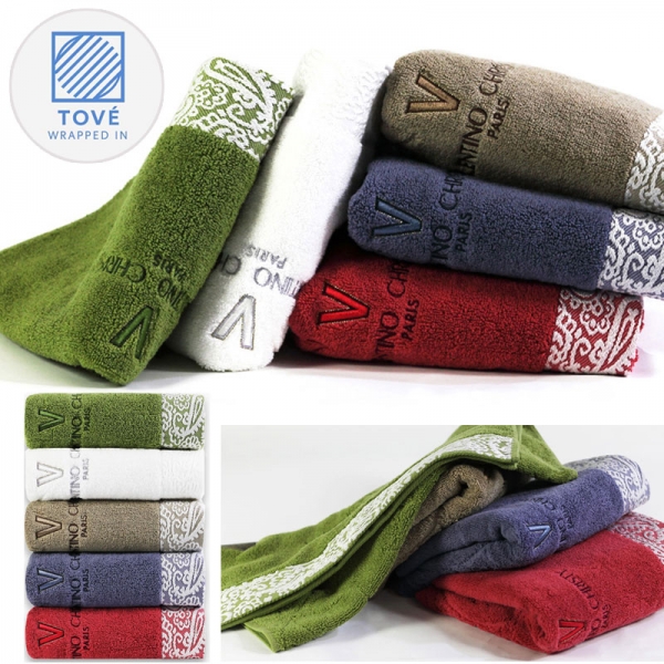 (국산) 토베 페이즐리 패턴 세면타올(30수/170g) 40x80cm