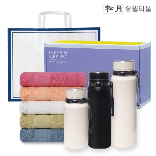 송월 프리미엄 선물 세트 (샤보렌 식스40 + 프리미엄온도텀블러 600ml / 800ml / 1000ml)