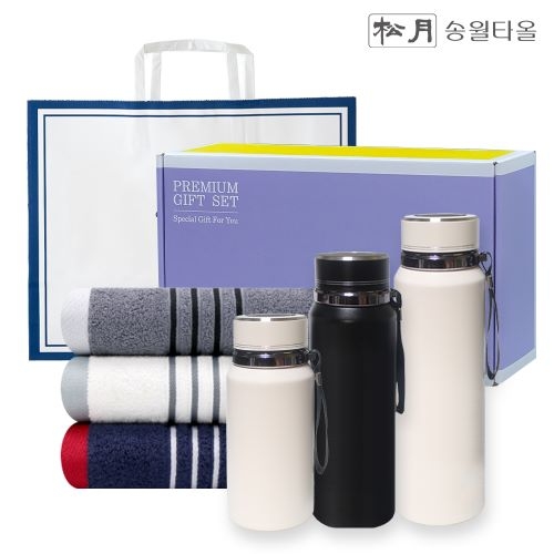 송월 프리미엄 선물 세트 (카운테스마라 포라인40 + 프리미엄온도텀블러 600ml / 800ml / 1000ml)