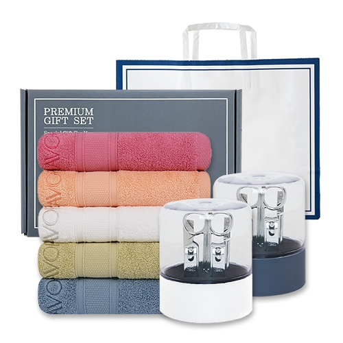 송월 프리미엄 선물 세트 (샤보렌 식스40 + 쓰리세븐 KR-050C 손톱깎이 세트)