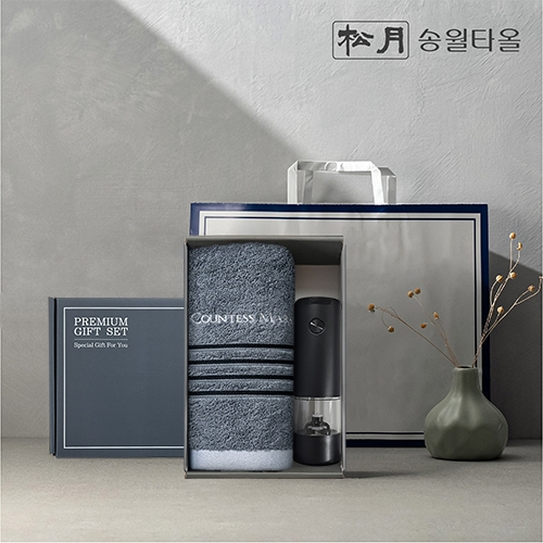 송월 프리미엄 선물 세트 (카운테스마라 포라인40 + 전동그라인더)