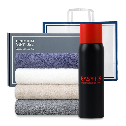송월 프리미엄 선물 세트 (호텔40수 테일러 + 소화기)