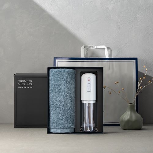 송월 프리미엄 선물 세트 (송월 라이트 무지40 + 구강세정기)