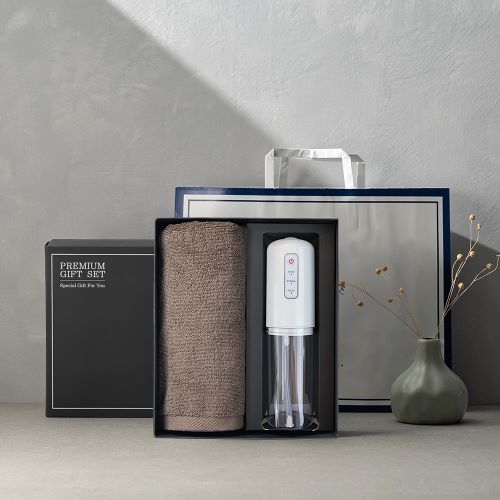 송월 프리미엄 선물 세트 (송월 뉴 컬러 무지40 + 구강세정기)