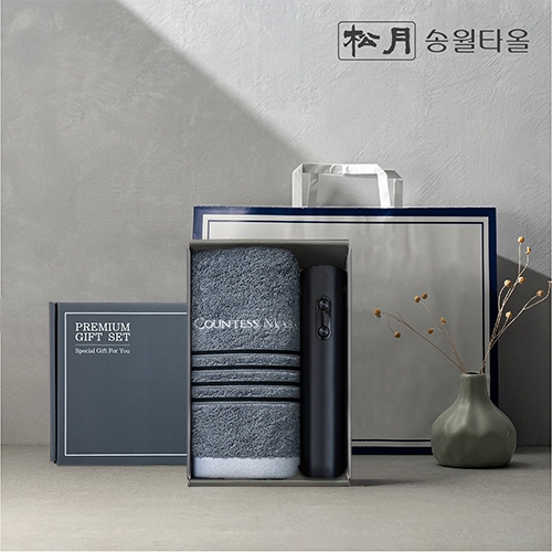 송월 프리미엄 선물 세트 (카운테스마라 포라인40 + 전동와인오프너)