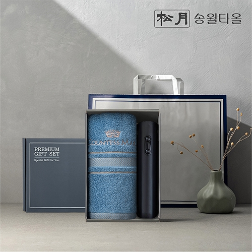 송월 프리미엄 선물 세트 (카운테스마라 센치40 + 전동와인오프너)