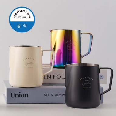 라떼아트 스팀피쳐 눈금형 600ml (컬러 2종)