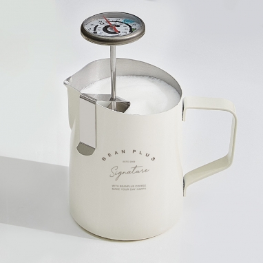 라떼아트 스팀피쳐 눈금형 스텐 350ml