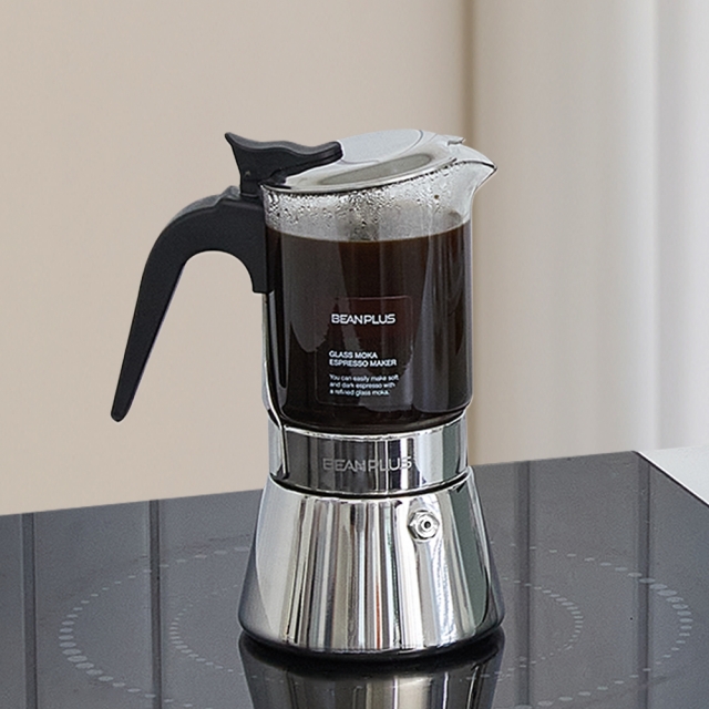 스텐 모카포트 인덕션 4컵 삼발이 세트