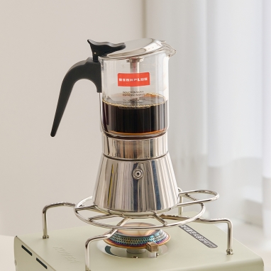 스텐 모카포트 인덕션 4컵 삼발이 세트