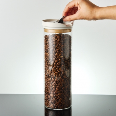 커피 원두 보관통 유리 보관용기