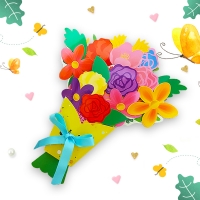 [두두엠] 풍성한 꽃다발 카드만들기 DIY