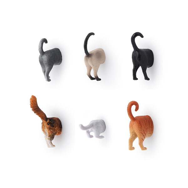 키커랜드 냉장고 자석 - 고양이 (6개입) (MG53)  / 디자인제픔 