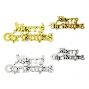 크리스마스 글자판 벌크100개입 은색 금색 약4cm 7cm 트리장식 크리스마스레터링 만들기소품