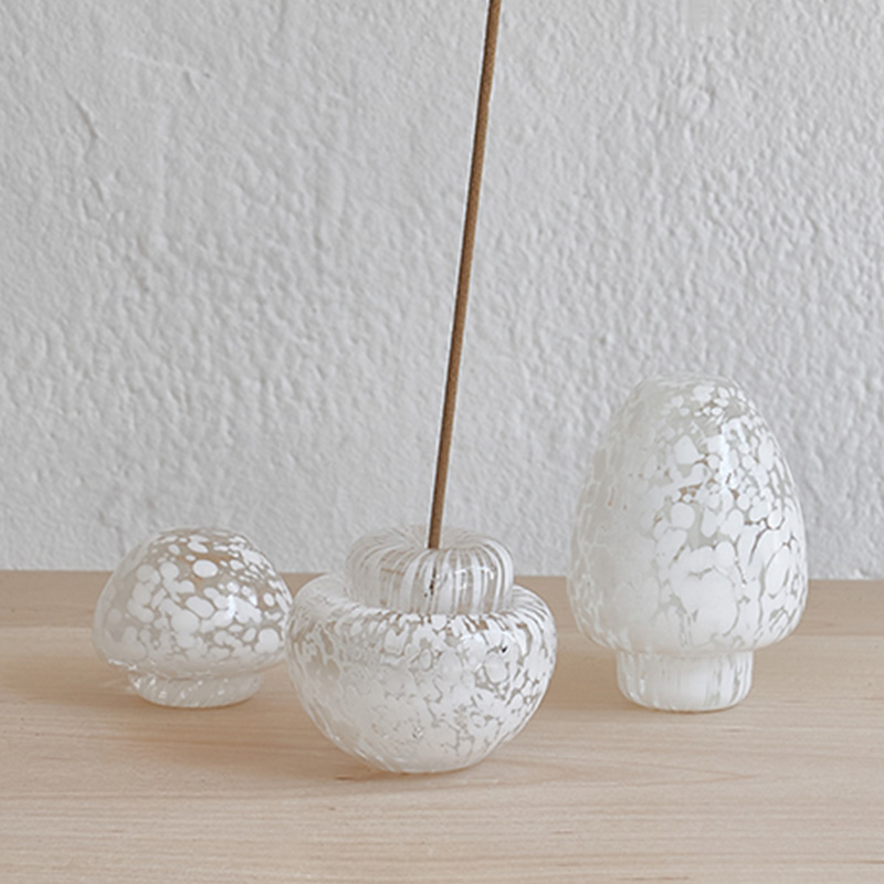 MuMu Incense Holder - Snow Glass