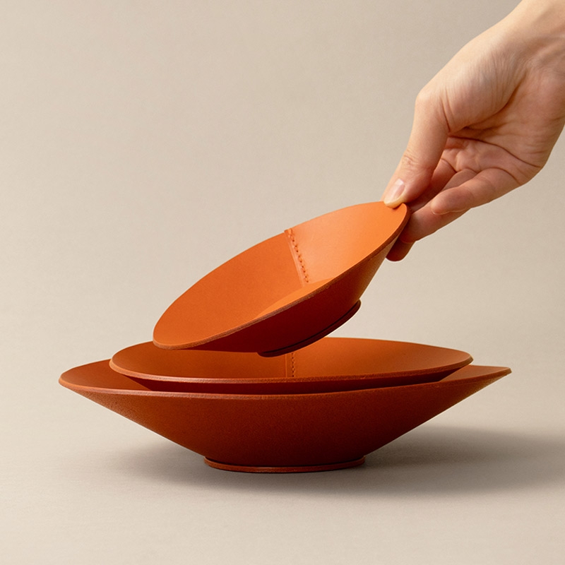 Round Tray - Orange 3종