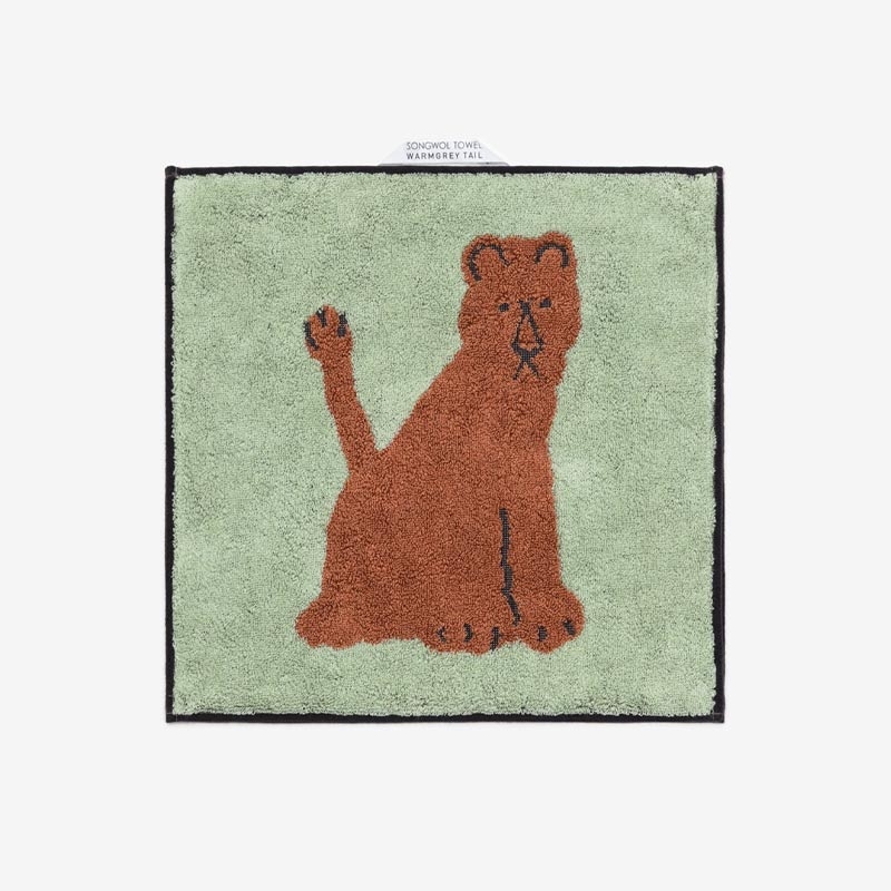 Lioness Hand Towel - Mint