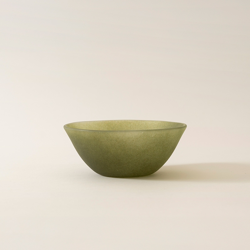 Matt Powdery OU Yogurt Bowl - Olive Green