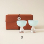 [GIFT] 청자 유리 굽잔 2P 세트