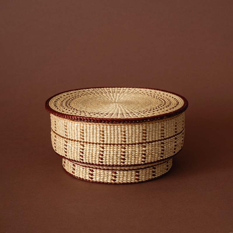 도트 바구니 레드