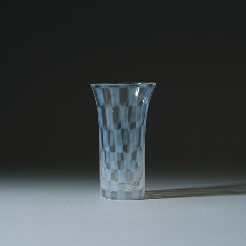 Taisho Roman Beer Glass - Check