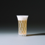 Taisho Roman Beer Glass - Check