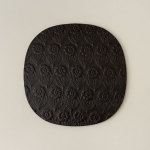 옻칠반 플라워 L - 블랙