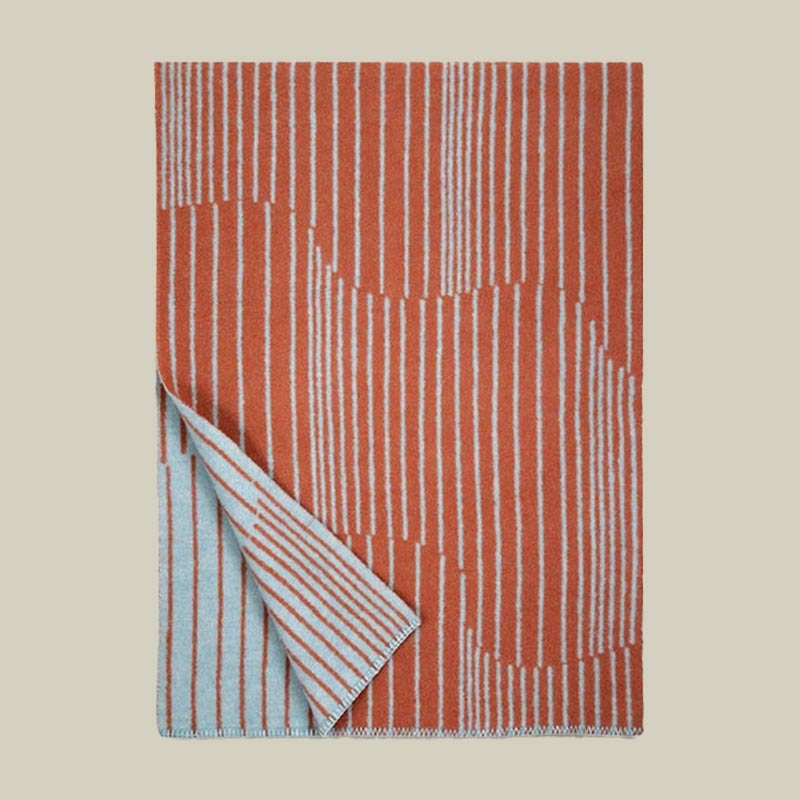 AURORA Wool Blanket - Cinnamon
