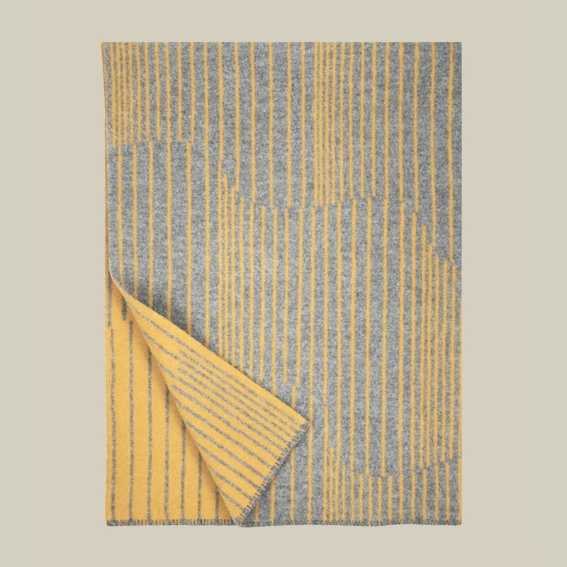 AURORA Wool Blanket - Coffee