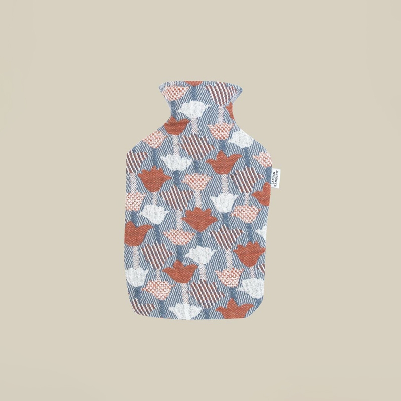 TULPPAANI Hot Water Bottle - Cinamon & Blue