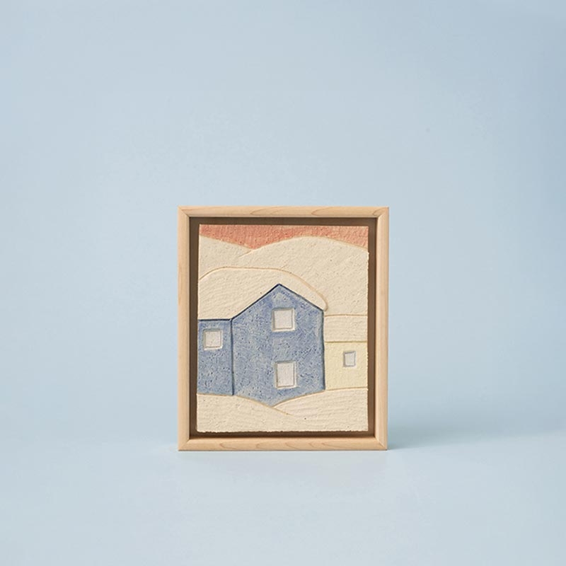 눈 덮힌 숲과 집 A