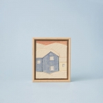 눈 덮힌 숲과 집 A