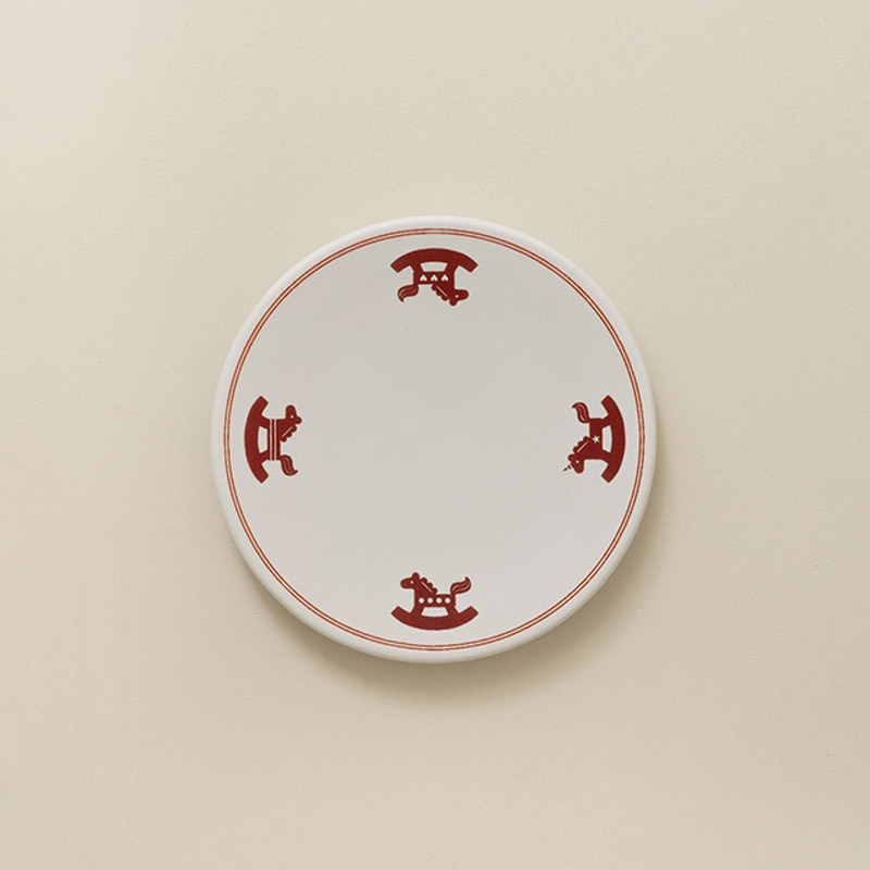 원형 다식 접시 - 병오년 에디션