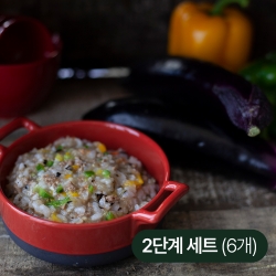 얌이밀 이유식 중기 2단계죽 200g (6개 세트)