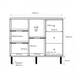 피치 1200 정리장 서랍수납장  미닫이수납장 슬라이딩 수납장