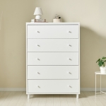 아테나 대형 서랍장 높은 서랍장  원룸 슬림 안방 화이트 5단 서랍장 900